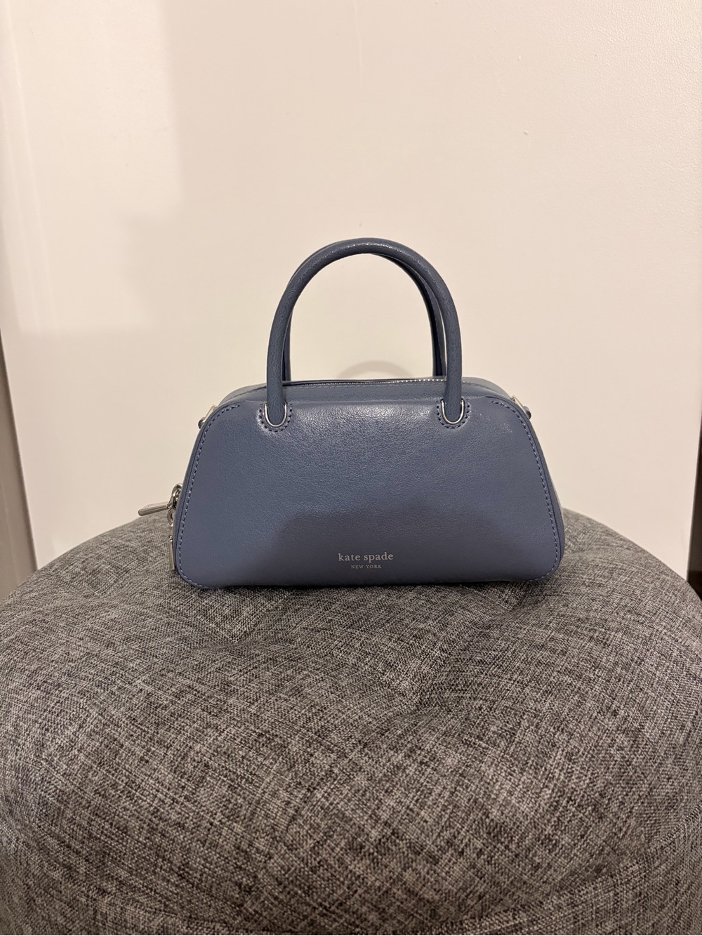 kate spade navy blue mini satchel